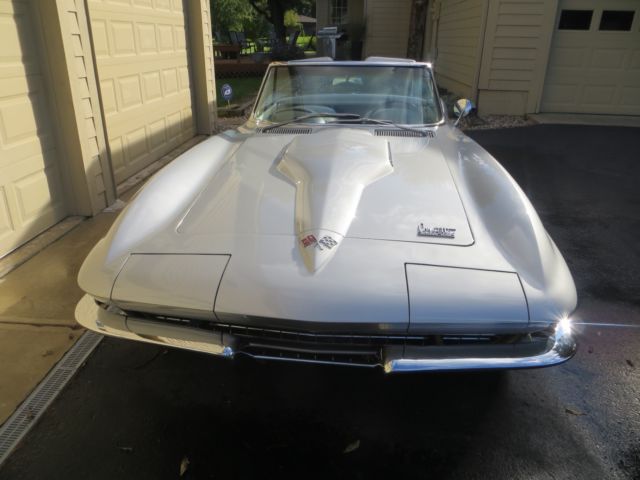 1966 Silver Chevrolet Corvette Convertible