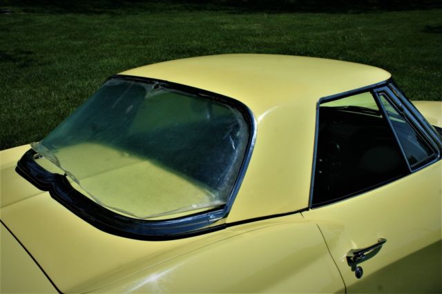 1966 Sunfire Yellow Chevrolet Corvette Convertible
