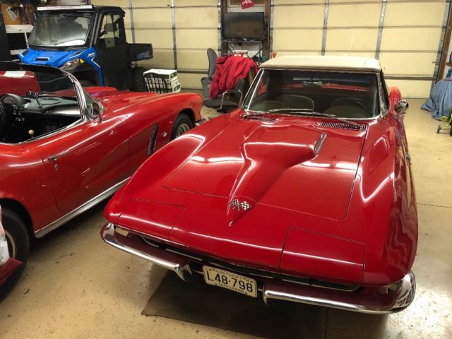 1966 Ferrari Red Chevrolet Corvette Convertible