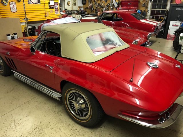 1966 Ferrari Red Chevrolet Corvette Convertible
