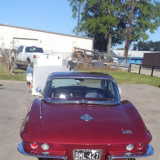 1966 Burgundy Chevrolet Corvette Convertible