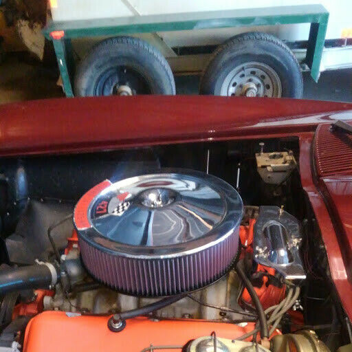 1966 Burgundy Chevrolet Corvette Convertible