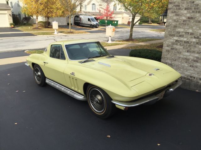 1966 sunfire yellow Chevrolet Corvette Coupe