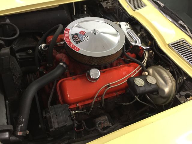 1966 sunfire yellow Chevrolet Corvette Coupe