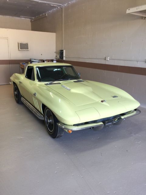 1966 sunfire yellow Chevrolet Corvette Coupe