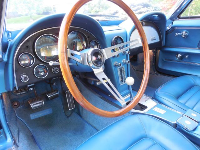 1966 Blue Chevrolet Corvette Convertible