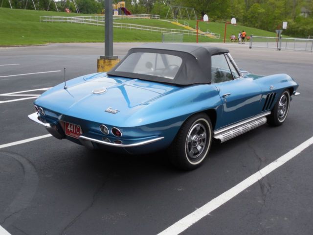 1966 Blue Chevrolet Corvette Convertible