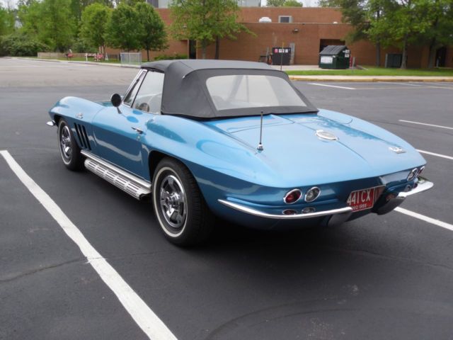 1966 Blue Chevrolet Corvette Convertible