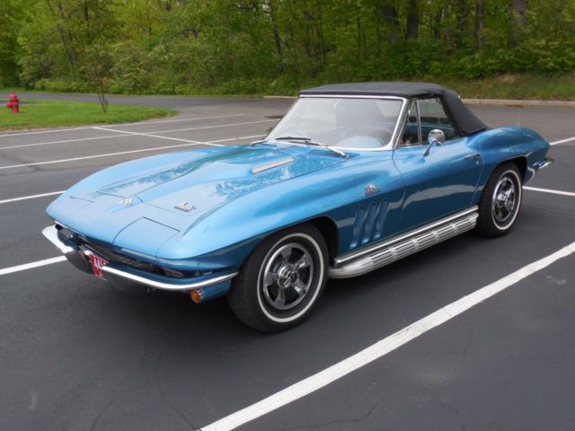 1966 Blue Chevrolet Corvette Convertible