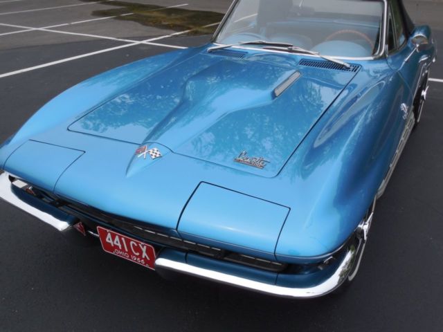 1966 Blue Chevrolet Corvette Convertible