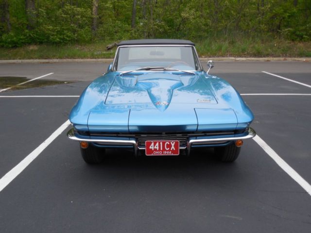 1966 Blue Chevrolet Corvette Convertible