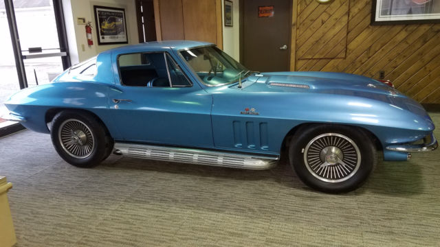1966 blue Chevrolet Corvette