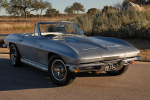 1966 Silver Chevrolet Corvette Convertible