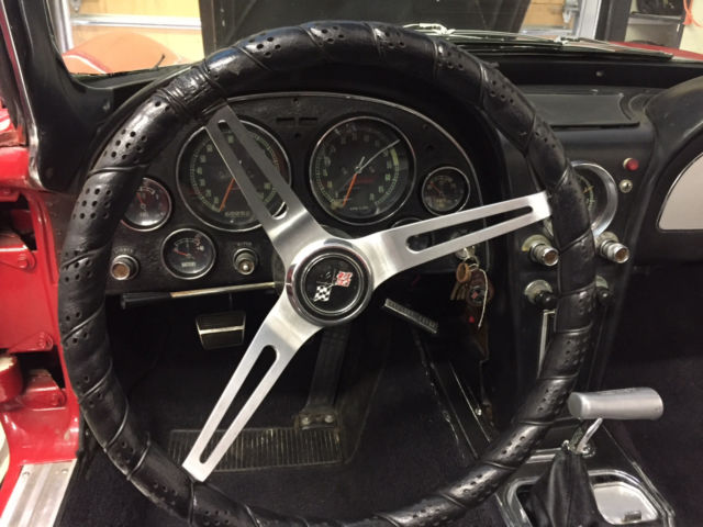 1966 Red Chevrolet Corvette Convertible