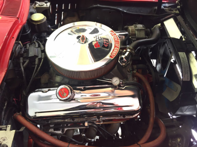 1966 Red Chevrolet Corvette Convertible
