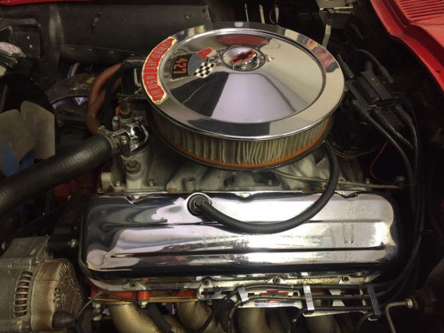 1966 Red Chevrolet Corvette Convertible