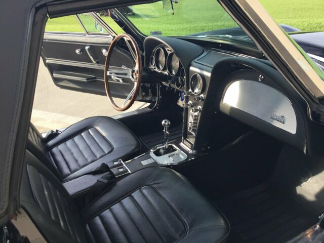1966 Black Chevrolet Corvette Convertible