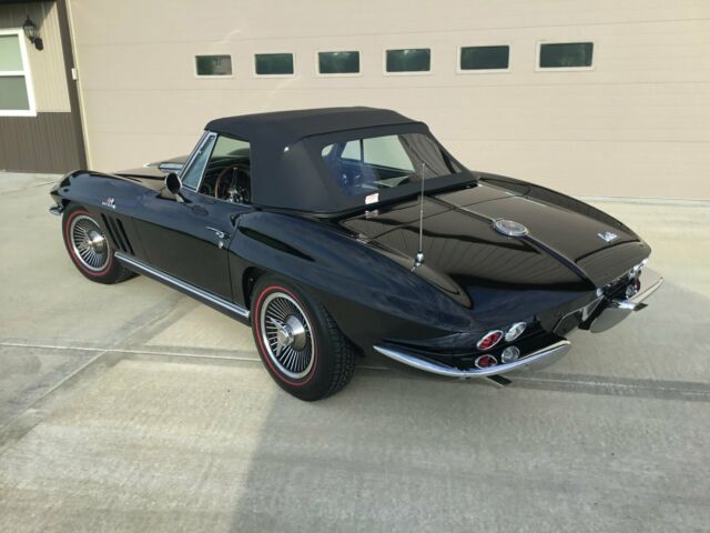 1966 Black Chevrolet Corvette Convertible