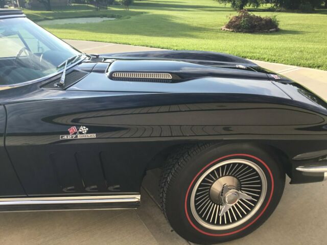 1966 Black Chevrolet Corvette Convertible