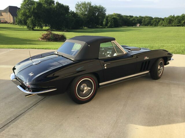 1966 Black Chevrolet Corvette Convertible