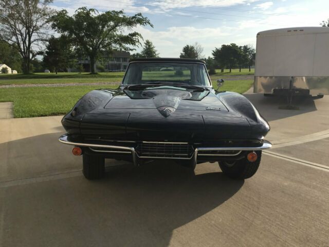 1966 Black Chevrolet Corvette Convertible