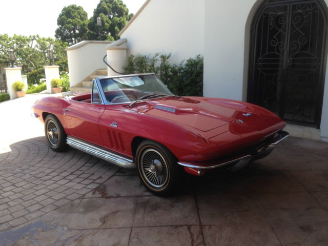 1966 Rally Red Chevrolet Corvette Convertible