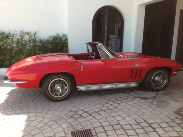 1966 Rally Red Chevrolet Corvette Convertible