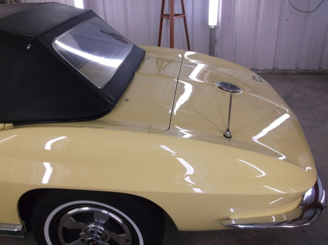 1966 Yellow Chevrolet Corvette Convertible