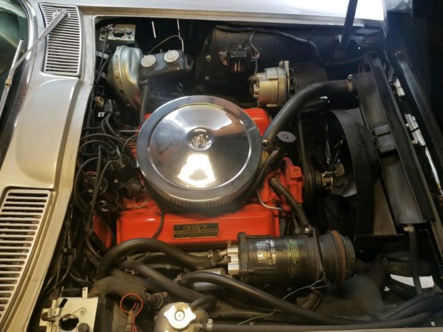 1966 Silver Chevrolet Corvette Convertible