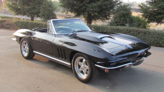 1966 Black Chevrolet Corvette Convertible