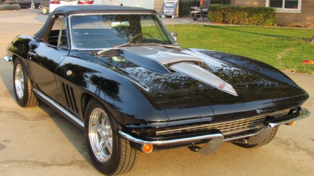 1966 Black Chevrolet Corvette Convertible