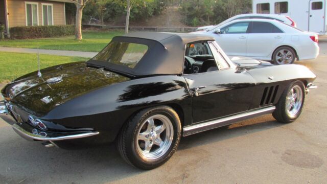 1966 Black Chevrolet Corvette Convertible