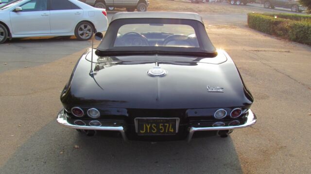 1966 Black Chevrolet Corvette Convertible