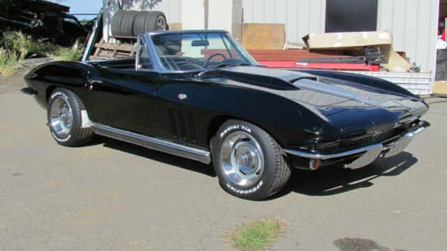 1966 Black Chevrolet Corvette Convertible