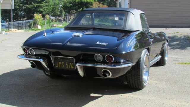 1966 Black Chevrolet Corvette Convertible