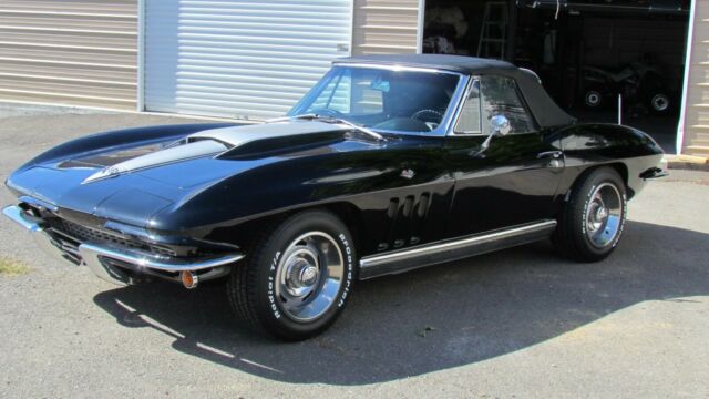 1966 Black Chevrolet Corvette Convertible