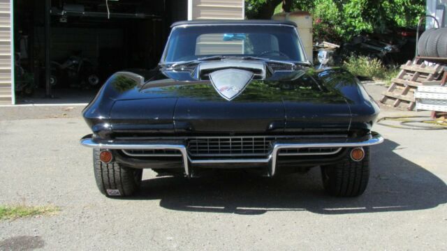1966 Black Chevrolet Corvette Convertible