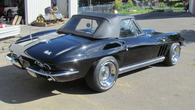 1966 Black Chevrolet Corvette Convertible