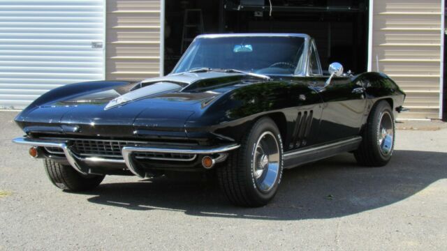 1966 Black Chevrolet Corvette Convertible