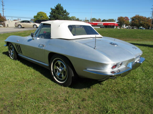 1966 Silver Chevrolet Corvette Convertible