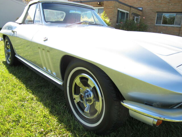 1966 Silver Chevrolet Corvette Convertible