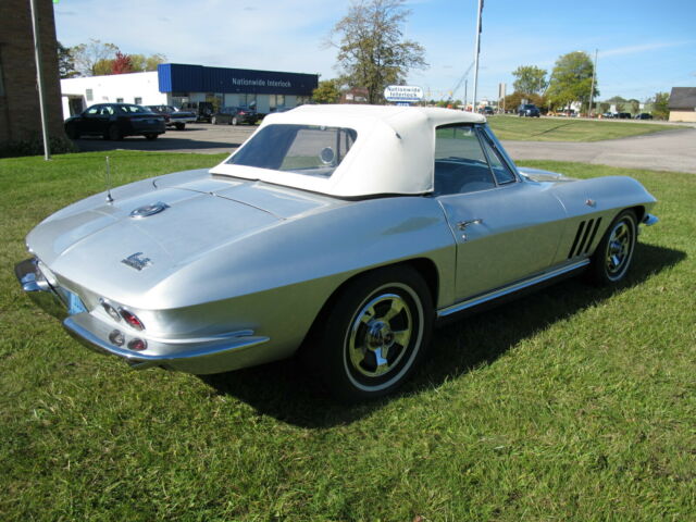 1966 Silver Chevrolet Corvette Convertible