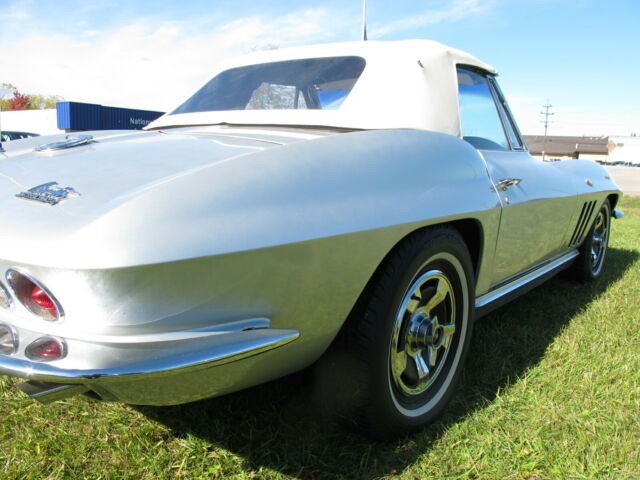 1966 Silver Chevrolet Corvette Convertible