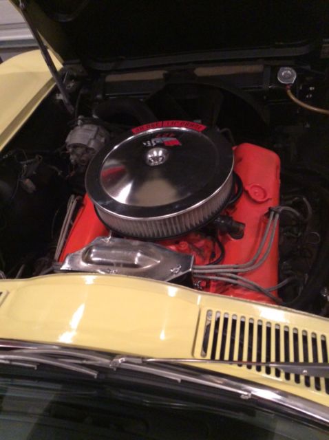 1966 Sunfire Yellow Chevrolet Corvette Convertible