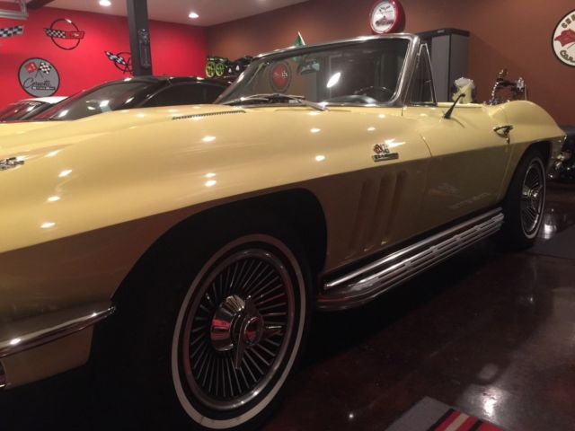 1966 Sunfire Yellow Chevrolet Corvette Convertible