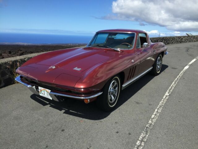 1966 Burgundy Chevrolet Corvette Coupe