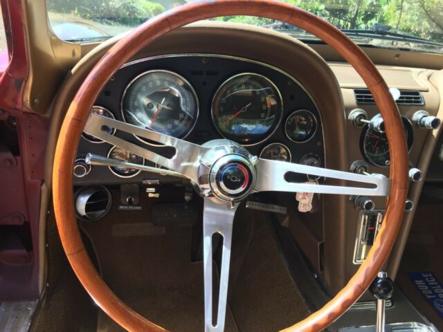 1966 Burgundy Chevrolet Corvette Coupe
