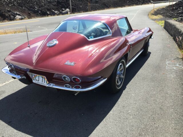 1966 Burgundy Chevrolet Corvette Coupe