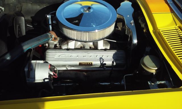1966 Yellow Chevrolet Corvette Coupe