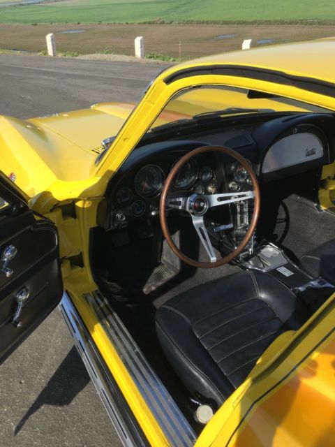 1966 Yellow Chevrolet Corvette Coupe